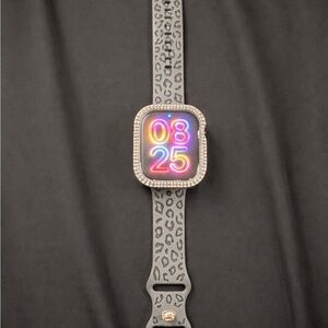 Apple Watch Series 10. 46mm GPS+Cellular with bands and rhinestone case.